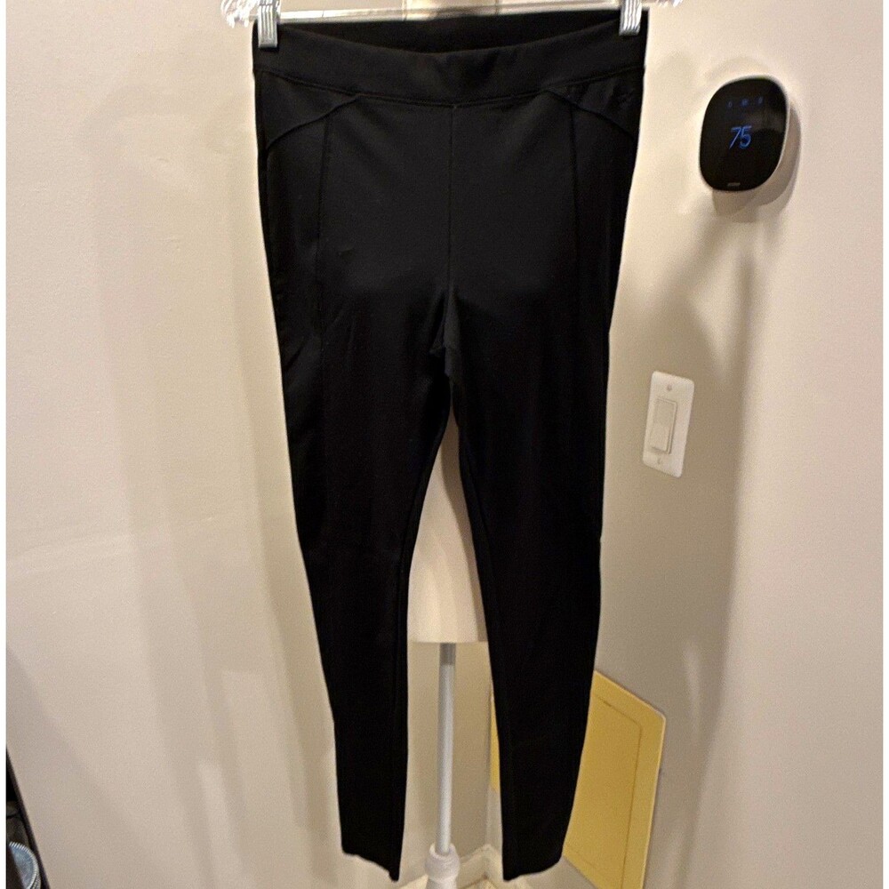 PINK Victoria's Secret High Rise Ankle Yoga Leggings Black Solid Stretch S